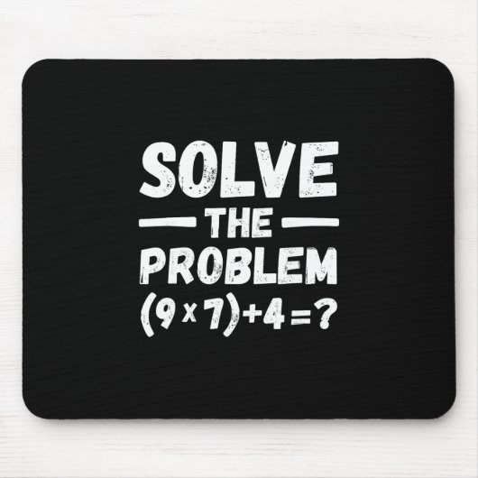 Tapis De Souris Drôle 67 Mème Pemdas Humour Prof de Maths Élémenta (Devant)