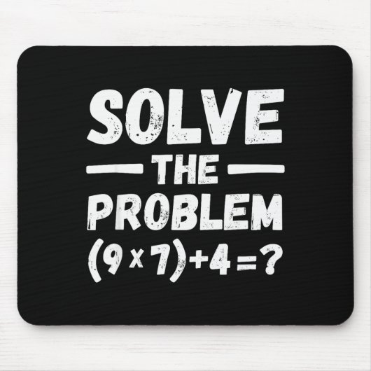Tapis De Souris Drôle 67 Mème Pemdas Humour Prof de Maths Élémenta (Devant)