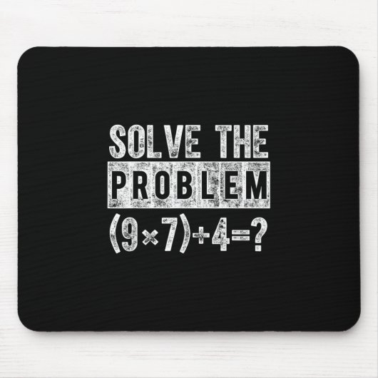 Tapis De Souris Drôle 67 Mème Pemdas Prof de Maths Élémentaire Cer (Devant)