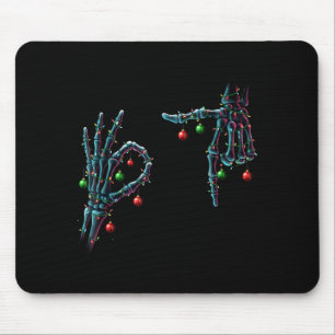 Tapis De Souris Drôle 67 Mème Squelette 67 Noël Fête Femmes