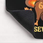 Tapis De Souris Drôle 67 Mème Thanksgiving Dinde Devinez quoi Six  (Coin)