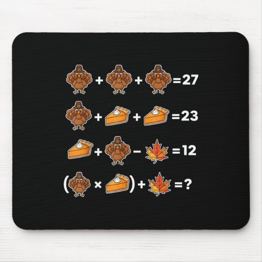 Tapis De Souris Drôle 67 Memethanksgiving Prof de Maths Puzzle Tur (Devant)