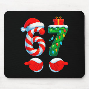 Tapis De Souris Drôle 67 Noël 6 7 Six Sept Mème Enfants Hommes Gar