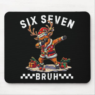 Tapis De Souris Drôle 67 Noël Six Sept Mème Reindeer Dabbing