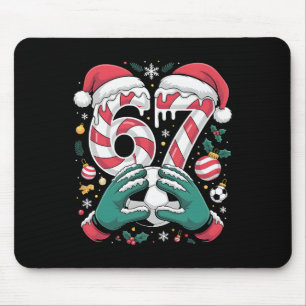 Tapis De Souris Drôle 67 Six Sept Gardien de but de football Drôle
