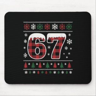 Tapis De Souris Drôle 67 Six Sept Mème Pourriture Cérébrale Cringe