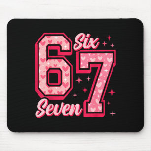 Tapis De Souris Drôle 6 7 Six Sept Mème Dire Saint-Valentin Couple