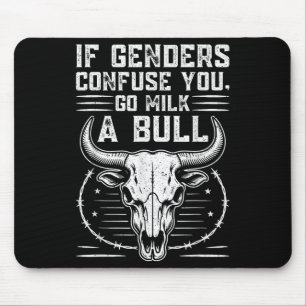 Tapis De Souris Drôle Allez Lait Un Citation À Taureau Si Les Homm