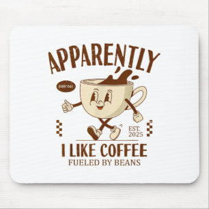 Tapis De Souris Drôle Apparemment, j'aime Barista de café