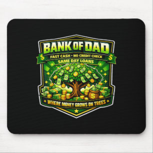Tapis De Souris Drôle Banque de Papa Crédit Cash rapide Vérificati