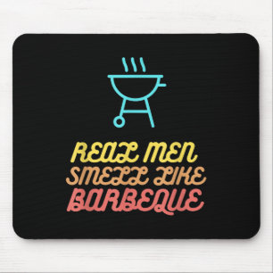 Tapis De Souris Drôle Barbecue Grilling Cadeau Real Men Sens Comme