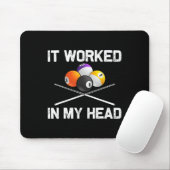 Tapis De Souris Drôle Billard Art Pour Hommes Femmes Billard Lover (Avec souris)