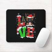 Tapis De Souris Drôle Boxer Chien Arbre Lumières de Noël Joyeux Py (Avec souris)