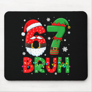 Tapis De Souris Drôle Bruh 67 Six Sept 6 7 Mème Noël Garçons Sa