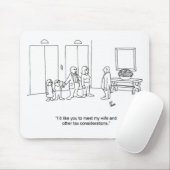 Tapis De Souris Drôle cadeau comptable de famille de dessin animé! (Avec souris)