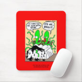 Tapis de Souris Drôle Calamars Éjaculation Prématu (Avec souris)