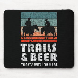 Tapis De Souris Drôle Camping Dire Piste équitation Bière Don Pour