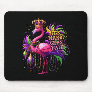 Tapis De Souris Drôle Carnaval Idée cadeau Flamant rose Mardi Gras