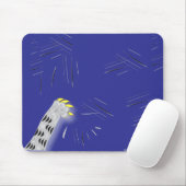 Tapis De Souris Drôle Cartoon Cat Scratch Paw Fun Design (Avec souris)