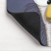 Tapis De Souris Drôle Cartoon Egret (Coin)