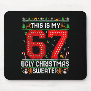 Tapis De Souris Drôle C'est Mon 67 Pull De Noël Laid Xmas Ma