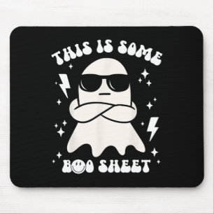 Tapis De Souris Drôle C'Est Un Peu Boo Sheet Ghost Halloween Retro