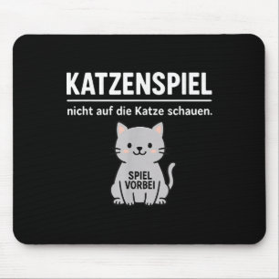 Tapis De Souris Drôle Chat Ne regarde pas jeu sur Amoureux des ani