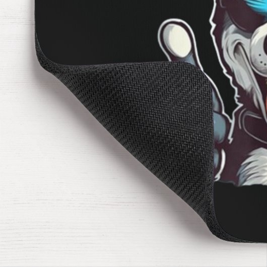 Tapis De Souris Drôle chien lunettes de soleil avec pouces vers le (Coin)