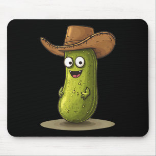 Tapis De Souris Drôle Ckle En Costume Casquette Cowboy Pour Garçon