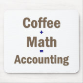 Tapis De Souris Drôle comptable dire (Devant)