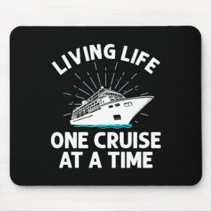 Tapis De Souris Drôle Cruise Art Hommes Femmes Famille Croisière V