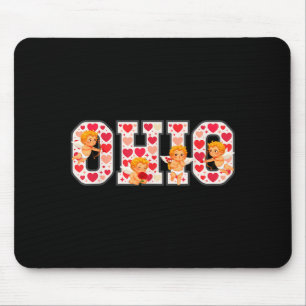 Tapis De Souris Drôle Cud Ohio Midwestern Party O-h-i-o En Valenti
