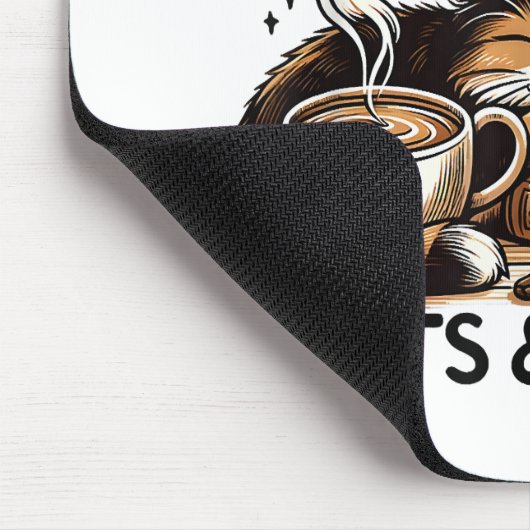 Tapis De Souris Drôle Cute Coffee Cats Livres Lover Idea Cadeau Fe (Coin)