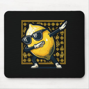 Tapis De Souris Drôle Dab Lemon Danser Dabbing Retro Fruit