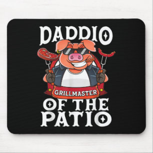 Tapis De Souris Drôle Daddio Du Patio Barbecue Fête des pères Barb