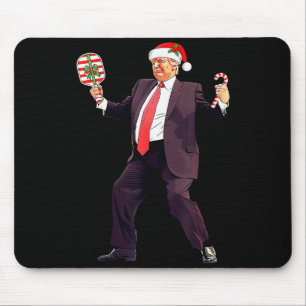 Tapis De Souris Drôle danse Trump Père Noël Noël Xmas Pickl