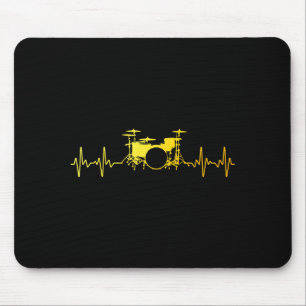 Tapis De Souris Drôle d'art de batteur pour hommes femmes enfants