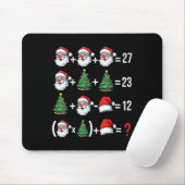 Tapis De Souris Drôle de 67 Meme Santa Prof de Maths Noël Pyjama (Avec souris)