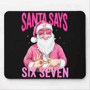Tapis De Souris Drôle de 67 Santa dit Six Sept Noël Meme Xmas