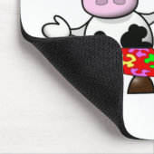 Tapis de souris drôle de couples de vache à plage (Coin)