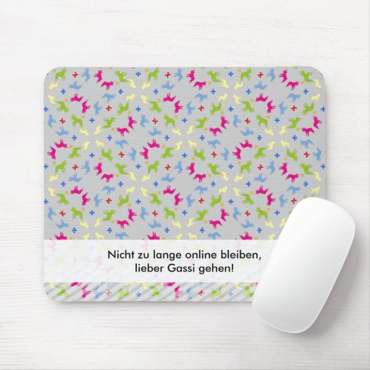 Tapis De Souris Drôle de déclaration de Bouledogue Français (Avec souris)