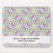 Tapis De Souris Drôle de déclaration de Bouledogue Français (Devant)