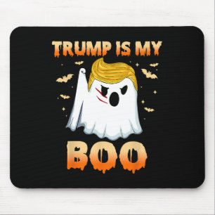 Tapis De Souris Drôle de fantôme de Trump Halloween Trump est ma f