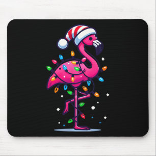 Tapis De Souris Drôle de Flamant Rose Tropical Noël en Juillet Haw