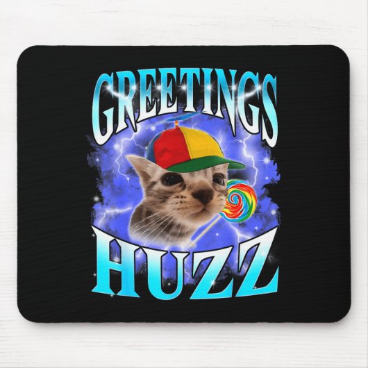 Tapis De Souris Drôle de Génération Z Génération Alpha Argot Chat (Devant)