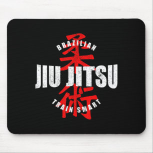 Tapis De Souris Drôle de Jiu Jitsu Brésilien Vintage Train Smart