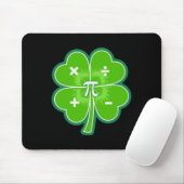 Tapis De Souris Drôle de jour de Pi Math Patricks Chance Shamrock (Avec souris)