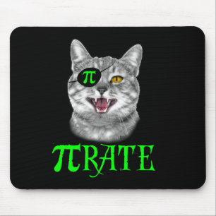Tapis De Souris Drôle de jour de Pi Mathématiques Science Chat Pir