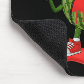 Tapis De Souris Drôle de la pastèque de base-ball de la pastèque D (Coin)