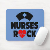 Tapis de souris drôle de la roche de l'infirmière (Avec souris)